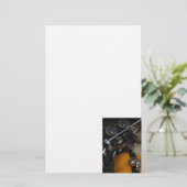Motorradfahrer Briefpapier (Stehend Vorderseite)