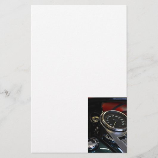 Motorradfahrer Briefpapier (Vorderseite)