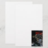 Motorradfahrer Briefpapier (Vorne/Hinten)