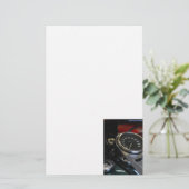 Motorradfahrer Briefpapier (Stehend Vorderseite)