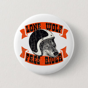 Motorradfahrer Button