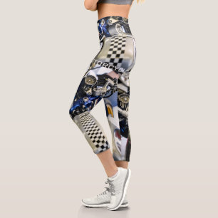 Motorradfahrer Capri Leggings