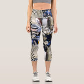 Motorradfahrer Capri Leggings (Vorderseite)