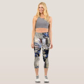 Motorradfahrer Capri Leggings (Vorderseite)