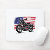 Motorradfahrer Christliche Flagge Jesus _1 Mousepad (Mit Mouse)