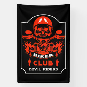 Motorradfahrer Club Banner