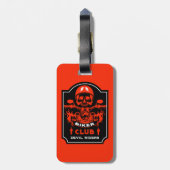 Motorradfahrer Club Gepäckanhänger (Rückseite vertikal)
