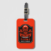 Motorradfahrer Club Gepäckanhänger (Vorderseite Vertikal)