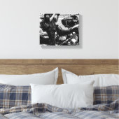 Motorradfahrer Details Leinwanddruck (Insitu (Schlafzimmer))