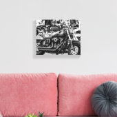 Motorradfahrer Details Leinwanddruck (Insitu (Wohnzimmer))
