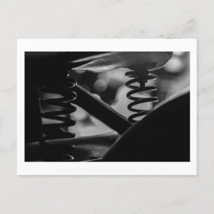 Motorradfahrer Details Postkarte