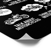 Motorradfahrer Dinge, die ich in meiner Freizeit t Poster (Ecke)