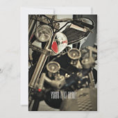 Motorradfahrer Einladung (Vorderseite)