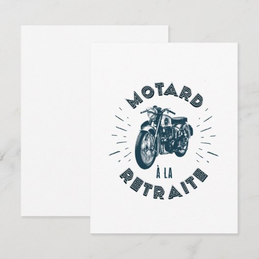 Motorradfahrer Einladung (Vorne/Hinten)