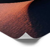 Motorradfahrer fahren durch Landschaftliche Straße Poster (Ecke)