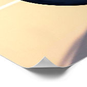 Motorradfahrer fahren entlang der Gebirgsstraße Poster (Ecke)