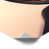 Motorradfahrer fahren entlang der Gebirgsstraße Poster (Ecke)