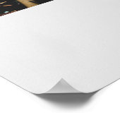 Motorradfahrer-Fahrradfahrer-Fahrerplakat Poster (Ecke)