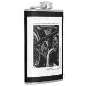 Motorradfahrer Flachmann (Rechts)