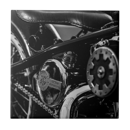 Motorradfahrer Fliese (Vorderseite)