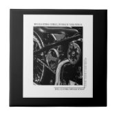 Motorradfahrer Fliese (Vorderseite)