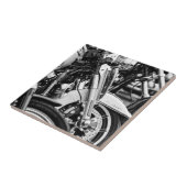 Motorradfahrer Fliese (Seite)