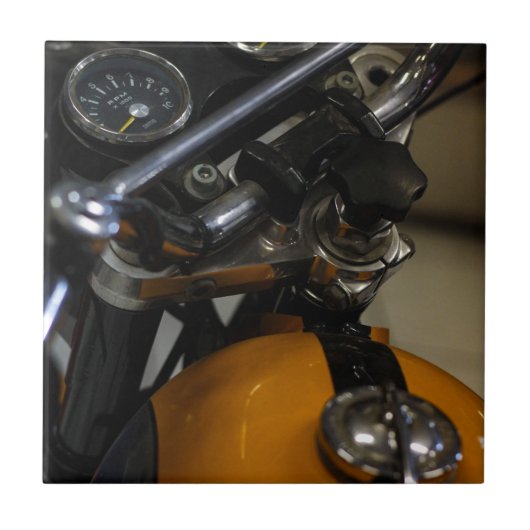 Motorradfahrer Fliese (Vorderseite)