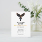 Motorradfahrer-Gedächtnisgedicht Postkarte (Stehend Vorderseite)