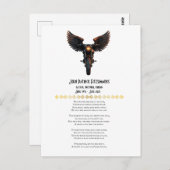 Motorradfahrer-Gedächtnisgedicht Postkarte (Vorne/Hinten)