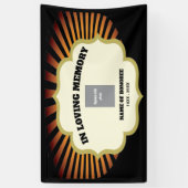 Motorradfahrer-Gedenkmal mit Foto Banner (Vertikal)