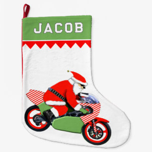 Motorradfahrer Großer Weihnachtsstrumpf