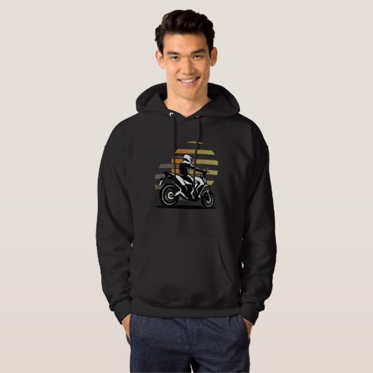 Motorradfahrer Hoodie (Vorne ganz)