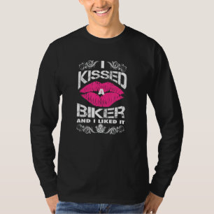 Motorradfahrer Ich küsste ein Fahrrad und ich moch T-Shirt