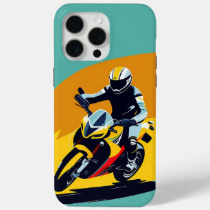 Motorradfahrer in eine scharfe Kurve lehnend Case-Mate iPhone Hülle