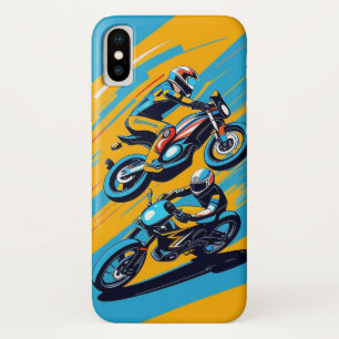 Motorradfahrer in eine scharfe Kurve lehnend Case-Mate iPhone Hülle