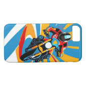 Motorradfahrer in eine scharfe Wende Case-Mate iPhone Hülle (Rückseite (Horizontal))