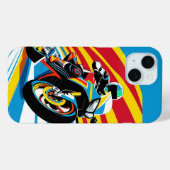 Motorradfahrer in eine scharfe Wende Case-Mate iPhone Hülle (Rückseite (Horizontal))