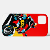 Motorradfahrer in eine scharfe Wende Case-Mate iPhone Hülle (Rückseite (Horizontal))