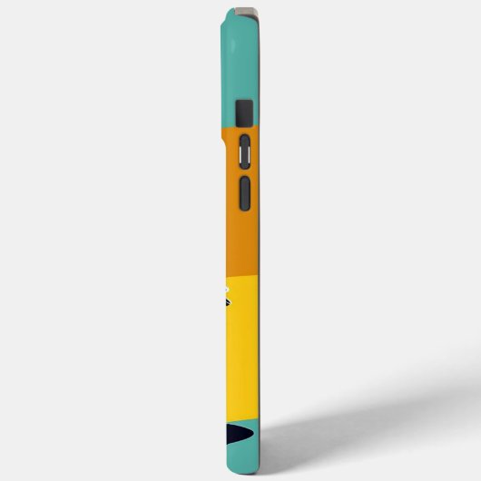 Motorradfahrer in eine scharfe Wende Case-Mate iPhone Hülle (Rückseite / Links)