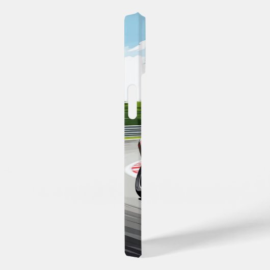 Motorradfahrer in eine scharfe Wende Case-Mate iPhone Hülle (Rückseite / Rechts)