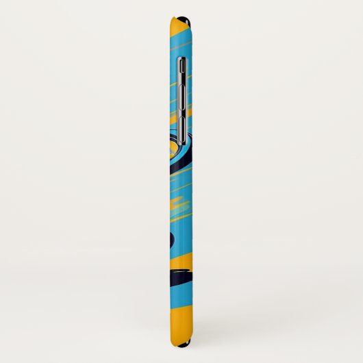 Motorradfahrer in eine scharfe Wende Case-Mate iPhone Hülle (Hinten/Links)