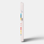 Motorradfahrer in lebendiger Abstrakter Umgebung Case-Mate iPhone Hülle (Rückseite / Links)