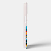 Motorradfahrer in lebendiger Abstrakter Umgebung Case-Mate iPhone Hülle (Rückseite / Rechts)