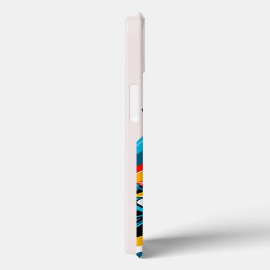 Motorradfahrer in lebendiger Abstrakter Umgebung Case-Mate iPhone Hülle (Rückseite / Rechts)