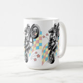 Motorradfahrer Kaffeetasse (VorderseiteRechts)