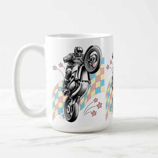 Motorradfahrer Kaffeetasse (Links)