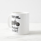 Motorradfahrer Kaffeetasse (Vorderseite Links)