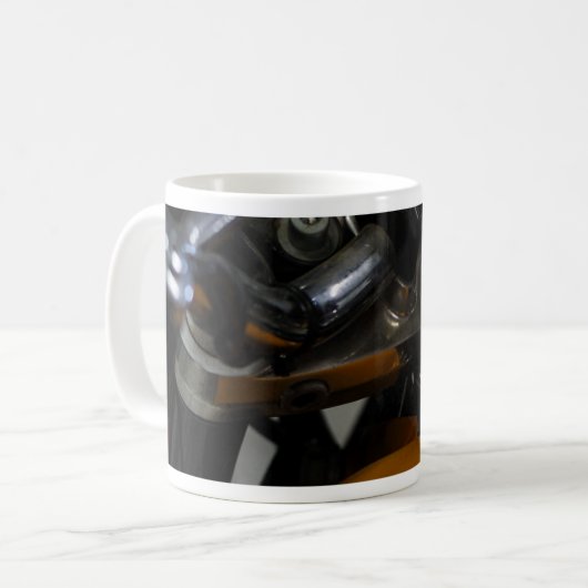 Motorradfahrer Kaffeetasse (Vorderseite Links)