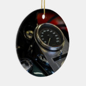 Motorradfahrer Keramik Ornament (Rechts)
