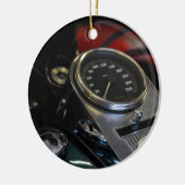 Motorradfahrer Keramik Ornament (Links)